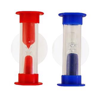 Tandbørstningstimeglas med sugekop, forskellige farver