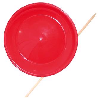 Roterende tallerken med pind til jonglering