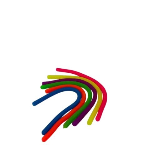 Elastisk fidget snor, 6stk  