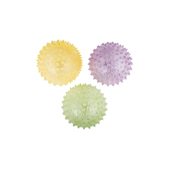 Glitter pindsvinebolde - sæt med 3 stk.