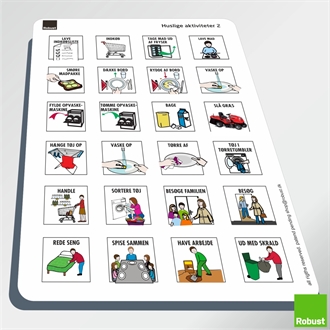 Huslige Aktiviteter 2 - Piktogram ark