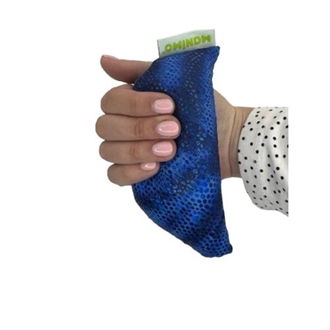 Manimo anti-stress halvmåne bold i hånden blå