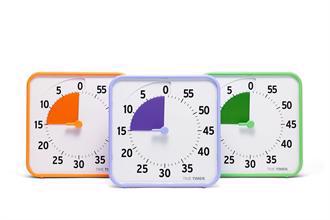 Time Timer Medium - Klassesæt af 3 (Orange, lilla, grøn)