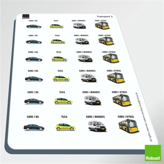 Transport 1 - Piktogram ark