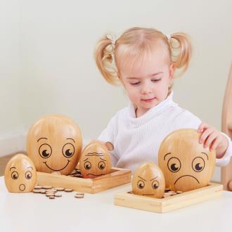 Emotions Wooden Pebble Family