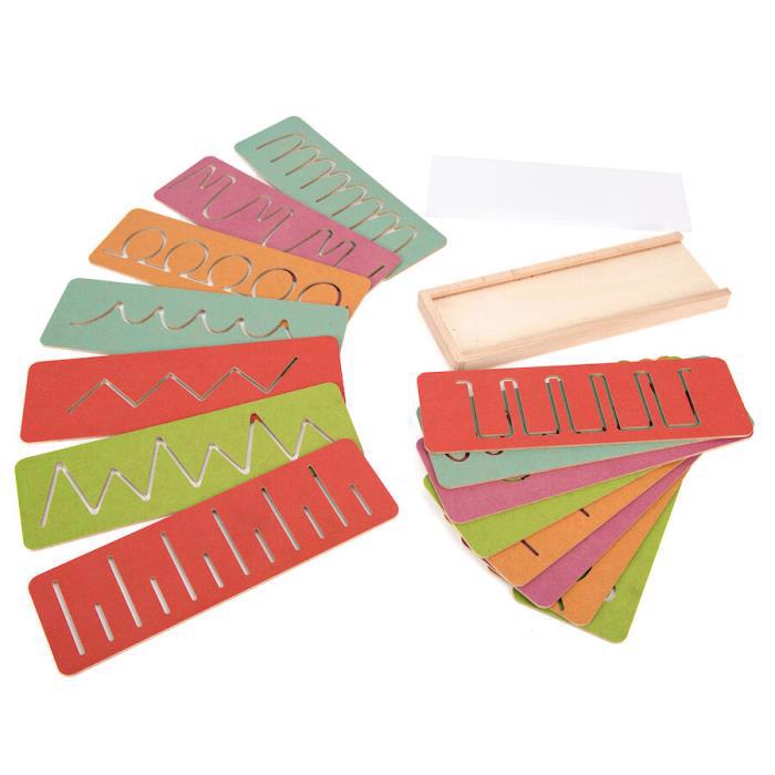 Fine Motor Skills Pre-Writing Board Sæt Papir Refill